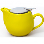 ФЕЛИЧИТА, чайник 350мл с фильтром, ГЛАЗУРЬ, лимонный, цветная упаковка