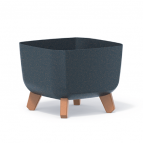DGQL400W-S433W Кашпо на ножках GRACIA SQUARE ECO WOOD 39*39, h27см антрацит (ECO anthracite)