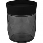 Банка для сыпучих продуктов Plast Team BLACK 0,5л круглая