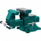 KRAFTOOL Слесарные тиски  Reversible 165 мм, расход 324 мм (32705-165)