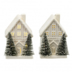 Фигурка декоративная с подсветкой "Домик", L6 W7,5 H9 см,  LR44 2 шт.