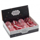 Украшение новогоднее "Шар", набор из 12-ти шт, D8 см, L35 W28 H9 см Полимерный материал