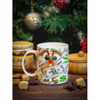 MONEY, кружка 350мл, NEW BONE CHINA, упаковка - гофрокороб