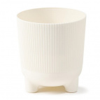 225 Кашпо на ножках ARIA eco recycled jumper d14; h15см 1,6л крем (kremowy)