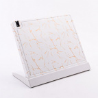 40619 Подставка для ножей магнитная 2пр полипропилен MB белый, золотой