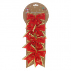 Изделие декоративное "Бант", набор из 4 шт., L10 W10 H12 см