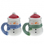 Кружка "Снеговик", 550 мл, L15 W11 H17 см, 2в.