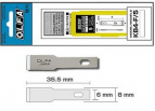 Лезвия OLFA лопаточные для ножа AK-4, 6(8)х35,5х0,55мм, 5шт