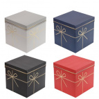 Коробка подарочная (бумага 350г/м2), L22,5 W22,5 H22 см, 4в.