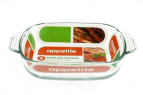 Форма стекл прям 22x14x5см/0,7л с руч ТМ Appetite