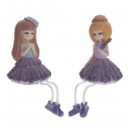 Фигурка декоративная "Девочка", L9,5 W9,5 H14 см, 2в.