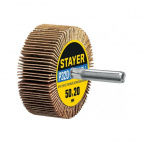 STAYER  d 50x20 мм, P320, круг шлифовальный лепестковый, на шпильке, 36607-320