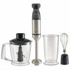 Блендер DELTA LUX DE-7011B цвет черный 1500Вт, ТУРБО ,измельчитель,стакан,венчик (8)