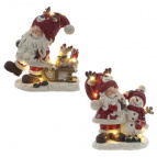 Фигурка декоративная "Дед Мороз", с подсветкой (3хLR44,н/п), L1, L11,5 W7 H13 см, 2в.
