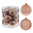 Украшение новогоднее "Шар", набор из 12 шт, D8 см Полимерный материал