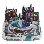 Фигурка декоративная "Рождество" (4 мелодии, подсветка, движение, 3xAA, не прилаг., USB), L26,5 W23