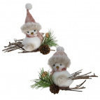 Изделие декоративное подвесное "Птичка", L15 W6 H14 см, 2в.