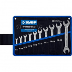 10 шт, 6 - 24 мм, набор рожковых гаечных ключей, Профессионал (27010-H10)