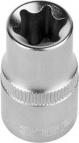 Головка торцовая ЗУБР "МАСТЕР" (1/2"), Cr-V, E-TORX, хроматированное покрытие, E14