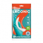 Перчатки резиновые антибактериальные LACONIC (M)