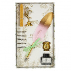 Набор подарочный: ручка перьевая, 5 наконечников, воск, печать, держатель, чернила, L15,5 W26 H4,5 с