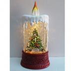 Изделие декоративное "Свеча" с подсветкой, L12 W12 H25 см