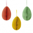 Набор из 3-х изделий декоративных подвесных "Яйцо" (5*7), L16 W5,5 H8 см