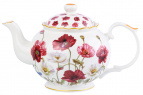 Чайник 1,1 л 24*14*15 см "Маки" NEW BONE CHINA