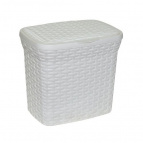 Контейнер для стирального порошка "Ротанг" 10л (белый)