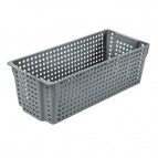 Корзинка "Лофт" прямоугольная 3л 297х130х96 (серый)