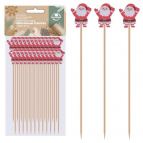 Шпажки для канапе "Веселый Санта". Набор 24 шт. Длина 12 см. NEW