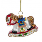 Украшение новогоднее "Лошадка, L7 W3 H6 см
