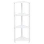 Полка VIKEA угловая подвесная 4-х ярусная (белый)