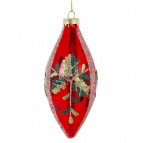 Украшение новогоднее "Капля", L6,5 W6,5 H16 см