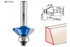 Фреза кромочная калевочная(фасочная) №9, D= 25,4мм, рабочая длина-9мм, угол наклона-45 градусов, хв.-8мм, d-12,7мм, ЗУБР Профессионал