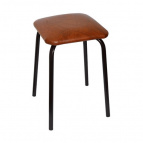 8002/1 Табурет стальной квадр. сид. (коричневый) (5)