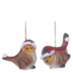 Фигурка декоративная подвесная "Птичка",  L9 W5 H8 см, 2в.