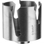 Коронка ЗУБР "ПРОФИ" "ПРОУНИВЕРСАЛ", твердосплав резцы, бетон, кирпич, керам, цв мет, гипсокарт, пласт, дерево, d=76мм