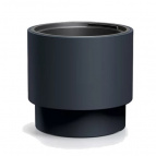 DBHEN470-S433 Кашпо HEOS d46,8 h44см 31/69л антрацит (anthracite) с вкладышем