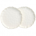 НАБОР ТАРЕЛОК ОБЕДЕННЫХ LEFARD "CHARM" 2 ШТ., 26,5*3 СМ (С ЗОЛОТОЙ ЛИНИЕЙ)