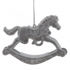 Украшение новогоднее "Лошадка", L8 W0,7 H7 см