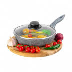 Сковорода глубокая 22 см ГАРМОНИЯ ВКУСА С КРЫШКОЙ ф22, н/р, 38*23*10,5 см