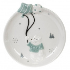 Тарелка "Белый медведь", L18 W17 H3 см