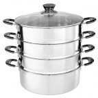 BE-082 Мантоварка-пароварка нерж.сталь d=24cm, 4 уровня