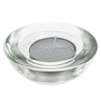 Подсвечник, набор из 3-х шт и 15-ти свечей, L23,5 W8 H4,5 см