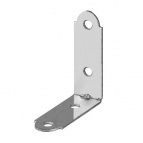 Уголок мебельный узкий УМ-1.5, 40х40х17  х 1.5мм, белый цинк, ЗУБР