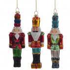 Украшение новогоднее "Солдатик", L5 W3 H18 см, 3в.