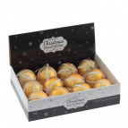 Украшение новогоднее "Шар", набор из 12-ти шт, D8 см, L35 W28 H9 см Полимерный материал