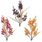 Ветка искусственная "Рябина", L26 W17 H46 см