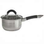 WEBBER BE-441/2 Ковш 2,1л  со стекл.крышкой, 16*9,5 см, нерж.сталь, капсул. индукци. дно (6)